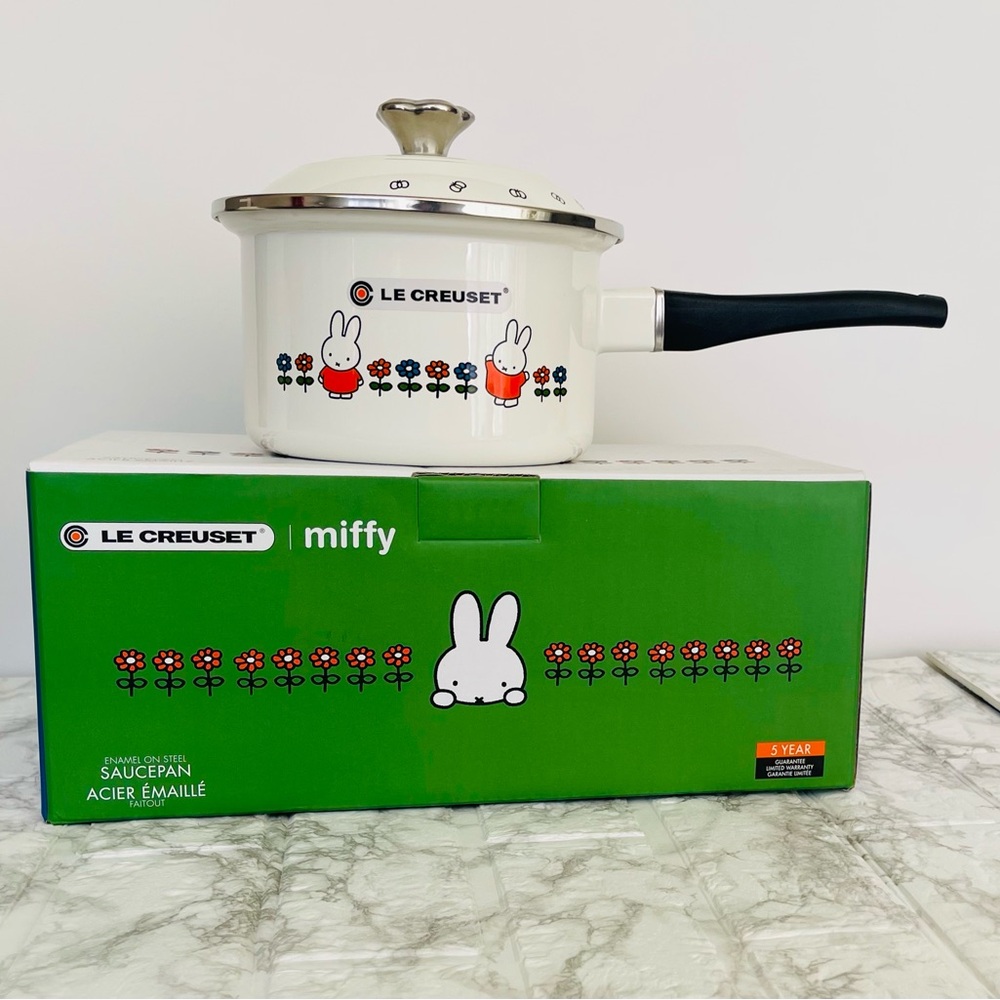 New Le Creuset x Miffy Garden Saucepan Enamel on Steel